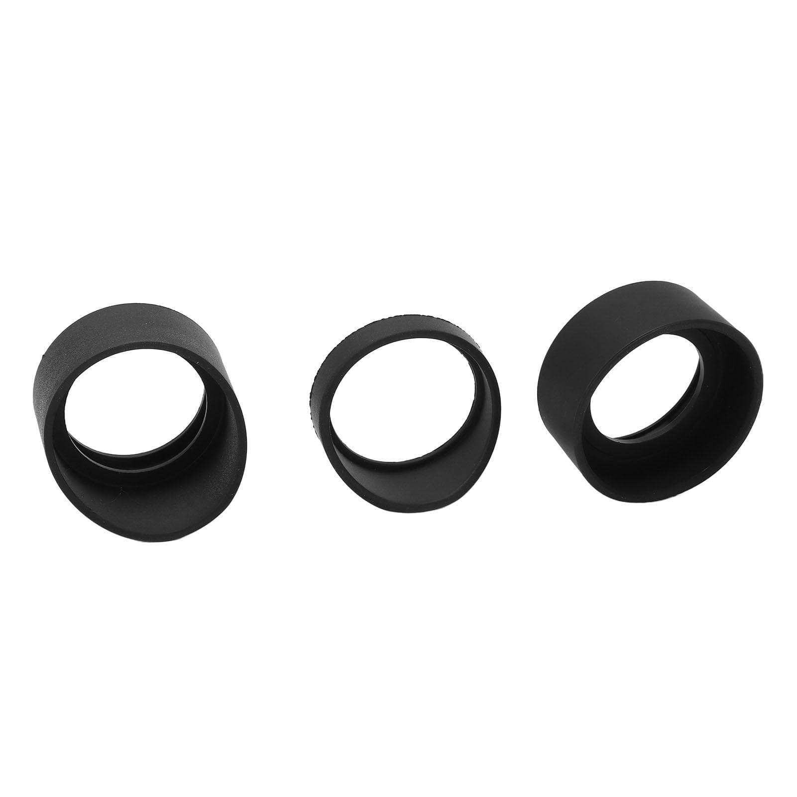 3pcs Microscope Eyepiece Eyeshields Soft Rubber Eyepiece Covers for AmScope SW SM ZM Microscope
