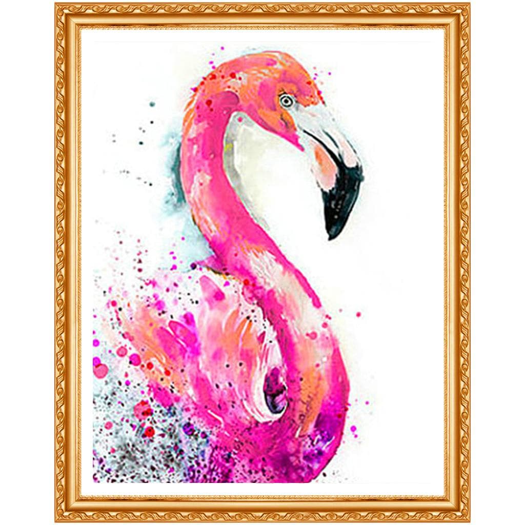 Full Round Drill 5D DIY Diamond Painting Animal Flamingos Embroidery Cross Stitch Home Decor Gift 20X30CM