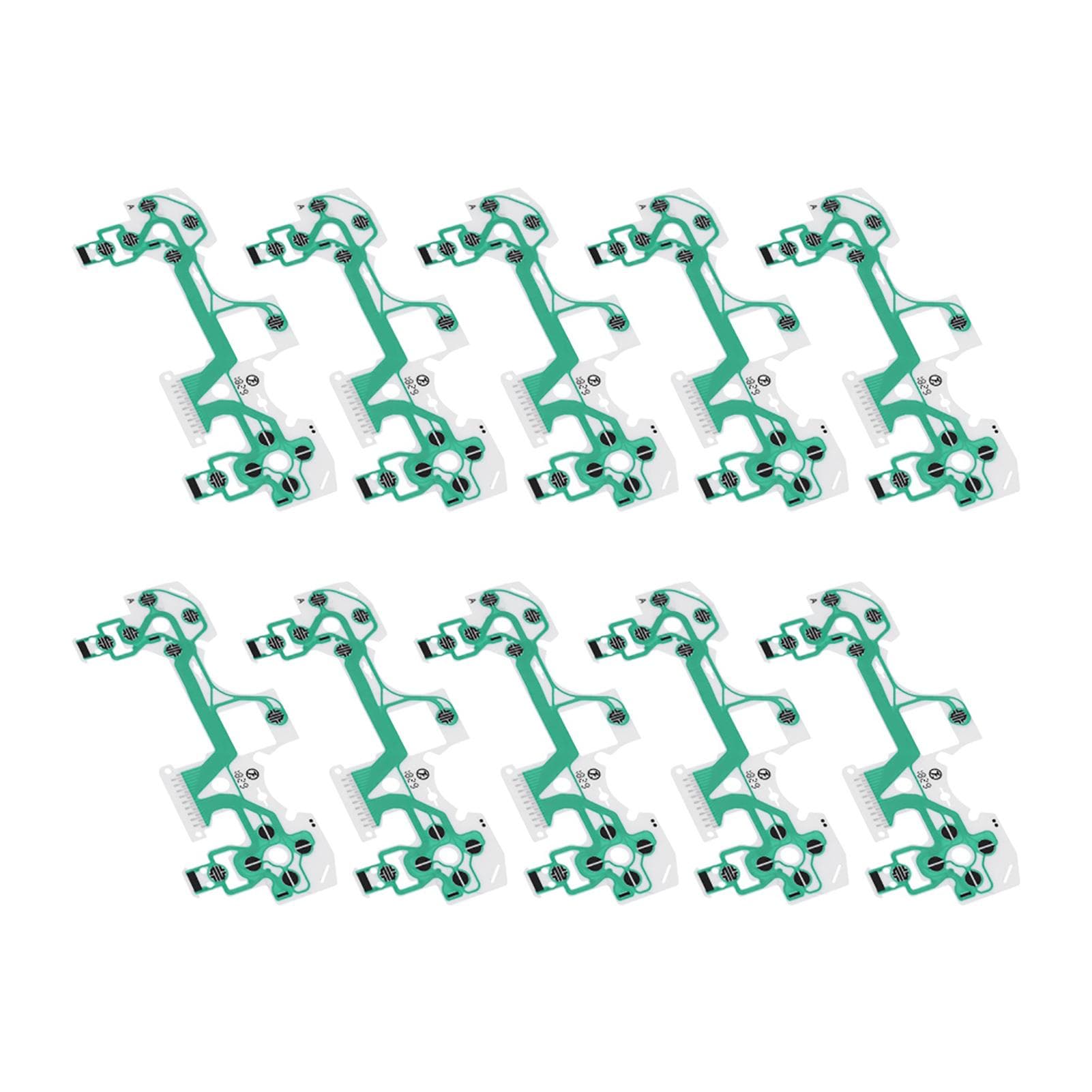 10Pcs Replacement Part Green Keypad Conductive Film For Sony Playstation 4 PS4 Controller