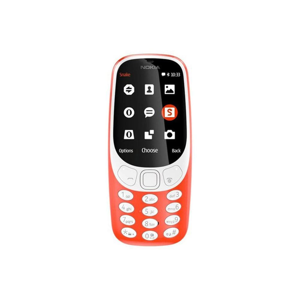 Refurbished Nokia Original Unlocked Nokia 3310(2017) Dual SIM 2G Mobile Phone With 1/2 SIM Simple Set red