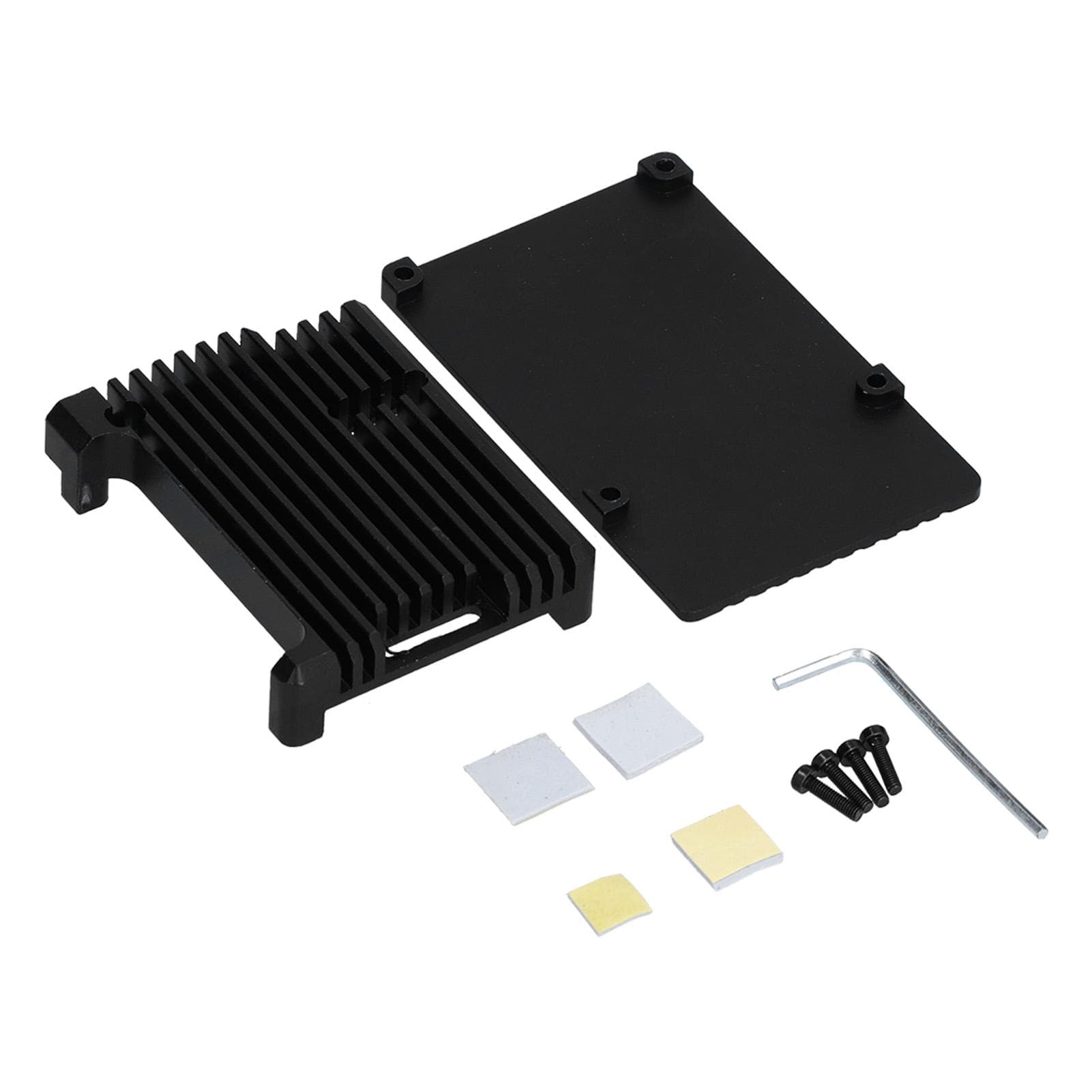 Case for Raspberry Pi 3 Model B B+ Black Aluminum Alloy Anodic Oxidation CNC Shell
