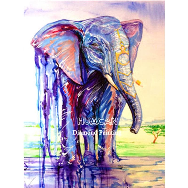 5D Diamond Painting Cross Stitch Handmade Diamond Embroidery African elephant Animals Home decor 20X30CM