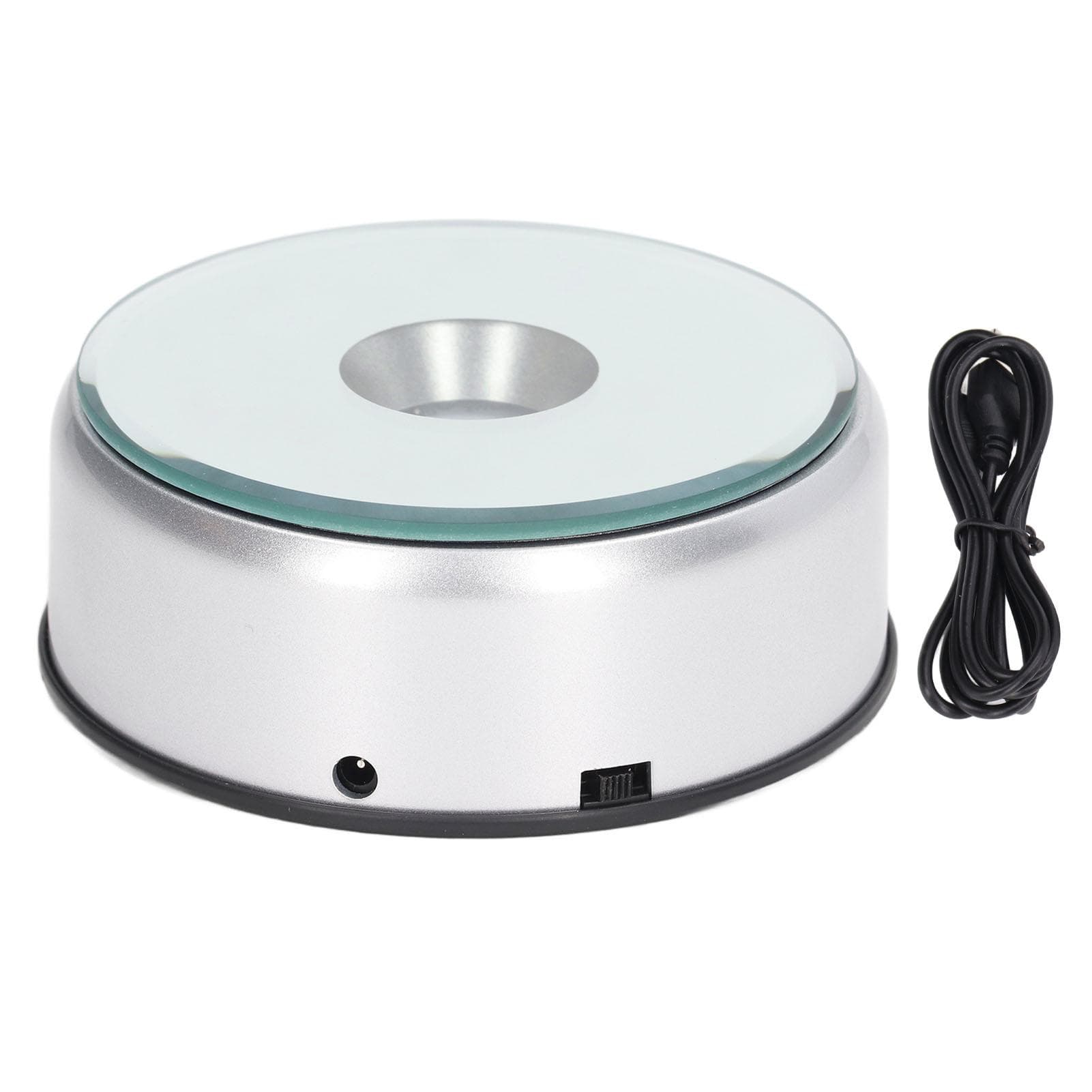 Rotating Display Stand 360 degrees Rotating LED Lights 80 Seconds Per Lap USB Charging LED Display Base