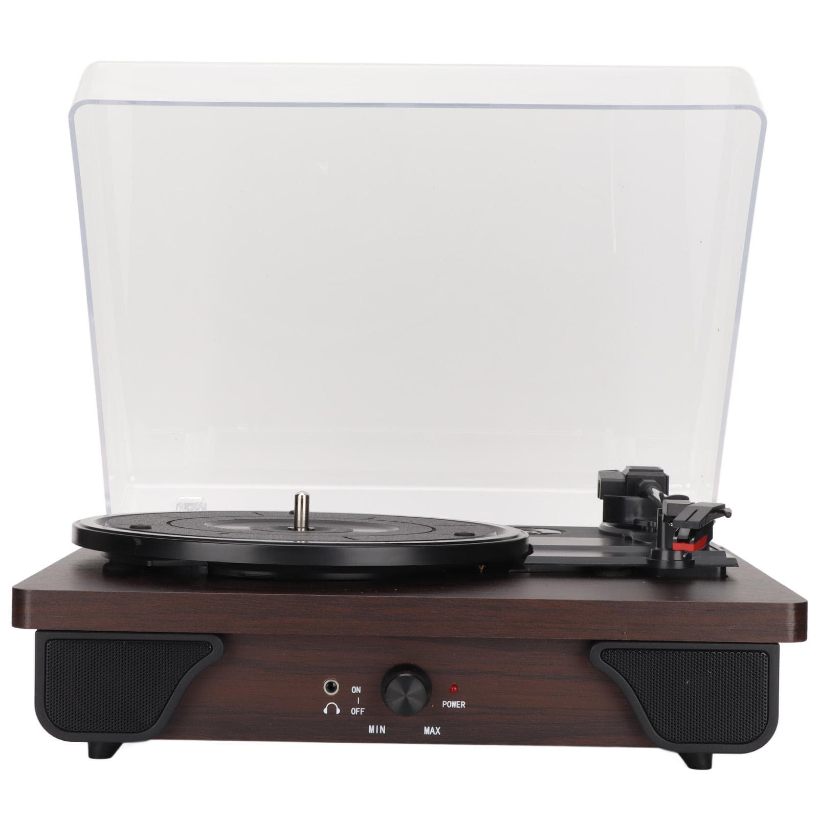 Bluetooth Record Player Vintage 3 Speed Built in Speaker Wireless Vinyl Turntable with Cover