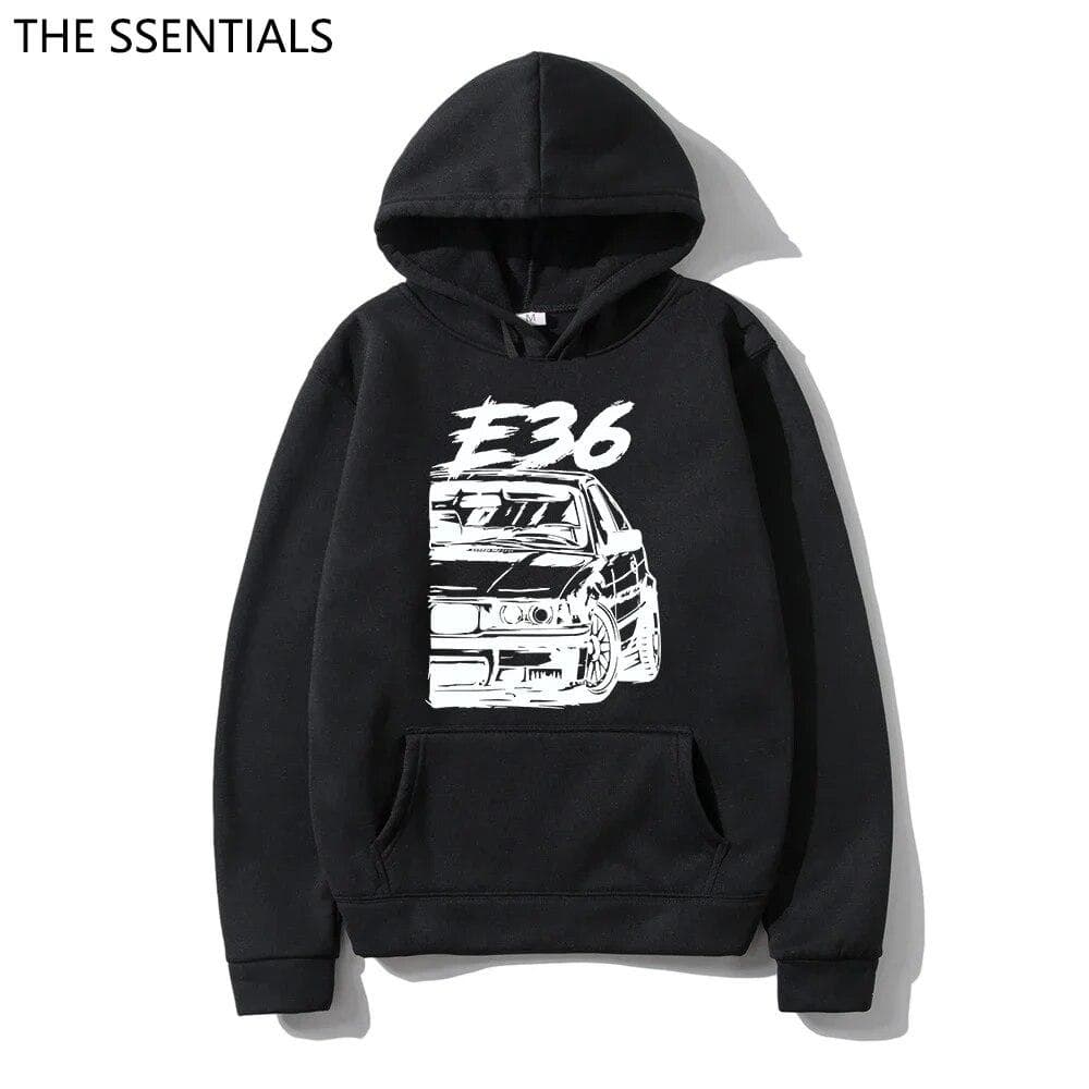 Classic E30 E46 E92 F80 M3 E36 Hoodies Fashion Graphic Initial D Hoodie Unisex Hip Hop Pullover Sweatshirt Car Graphic Hoody 3XL
