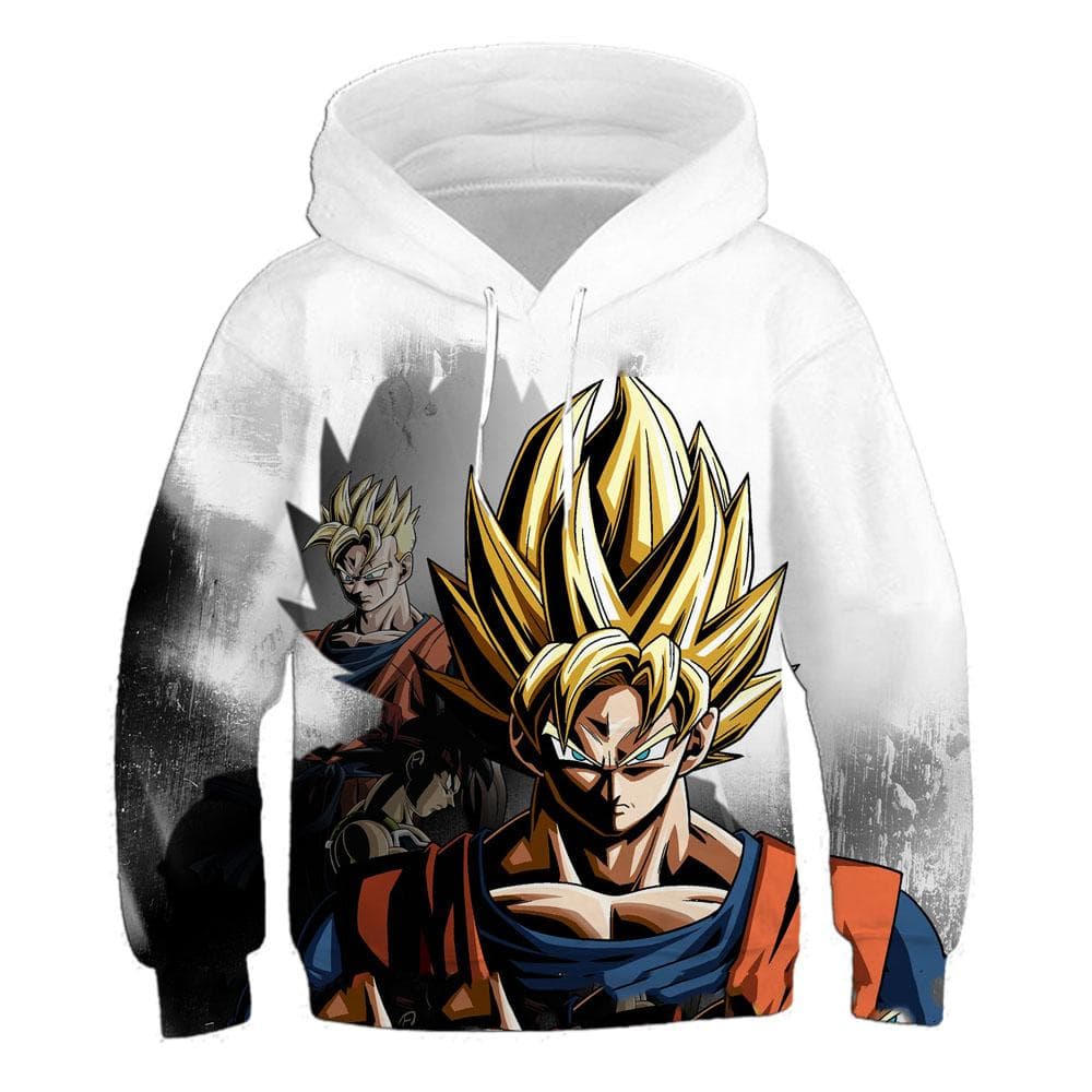 2025 MINISO Kids Dragon Ball Hoodie Sweatshirt Son Goku Boys Girls 3D Printing Sport Sweater Cosplay Costume Children Pullovers Tops 120