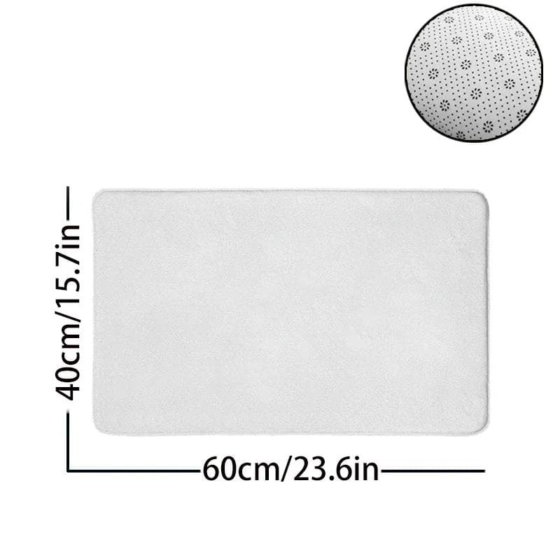 Modern Orange Geometric Area Rugs Anti Slip Machine Washable Carpet Bedroom Living Room Bathroom Dormitories Floor Mat 40 x60cm