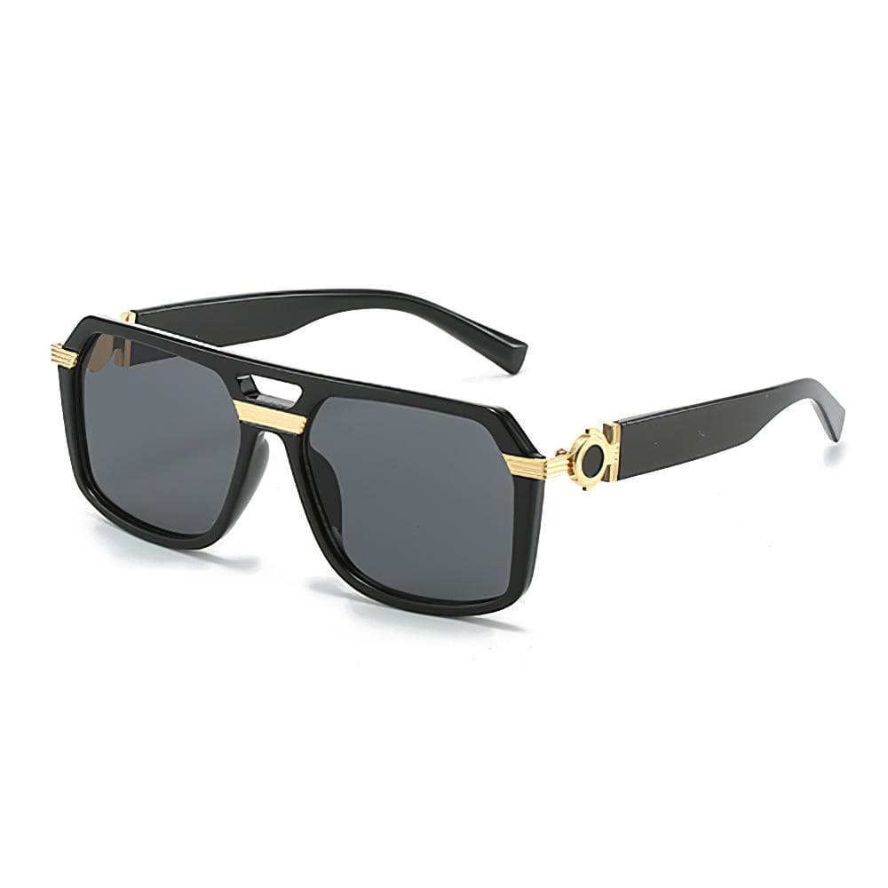 Fashionable Women Sunglasses Square Frame with Golden Legs Exquisite Design UV Protection Stylish Accessory