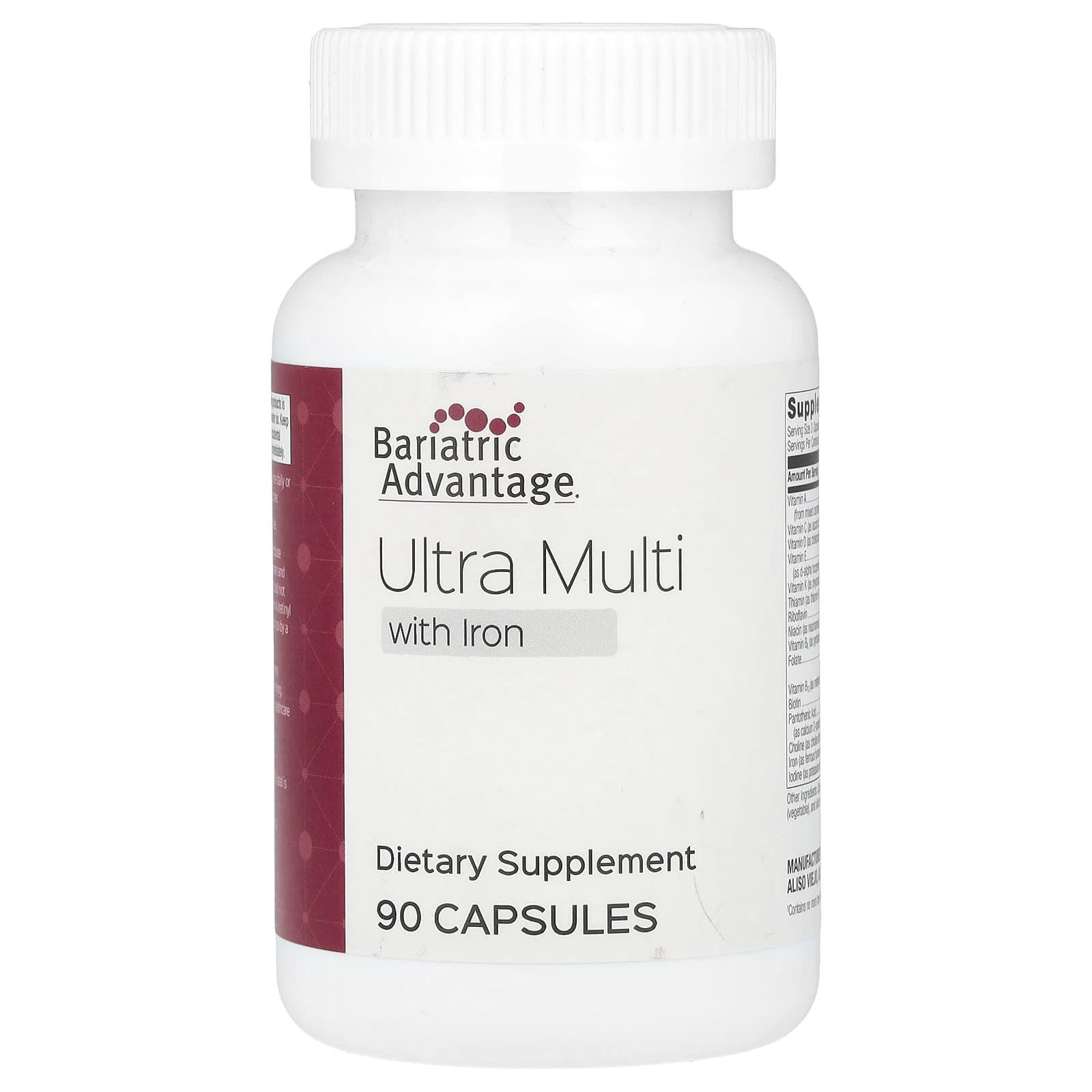 Bariatric Advantage, Ultra Multi, with Iron, 90 Capsules