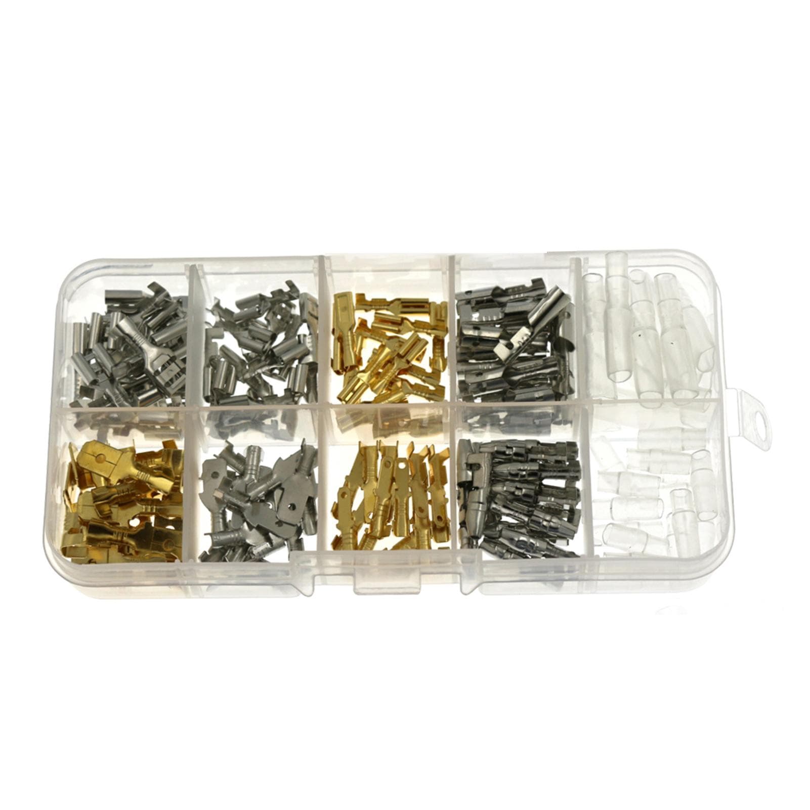150PCS Wire Terminals Kit 6.3/4.8/2.8mm Male Female Car Spade Connector Set for Motorcycle Bike Car 150PCS