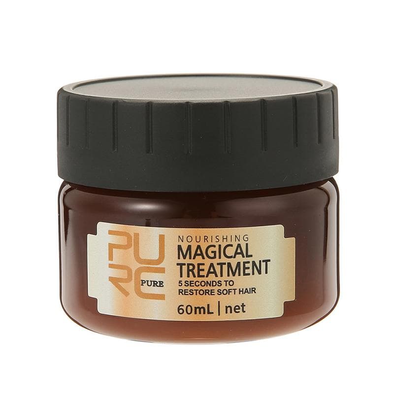 PURC Magical Hair Mask 5 Seconds Restore soft Deep Repairs Frizzy Smooth Nourishing Care Keratin Hair Treatment 60ml/120ml 60ml brown