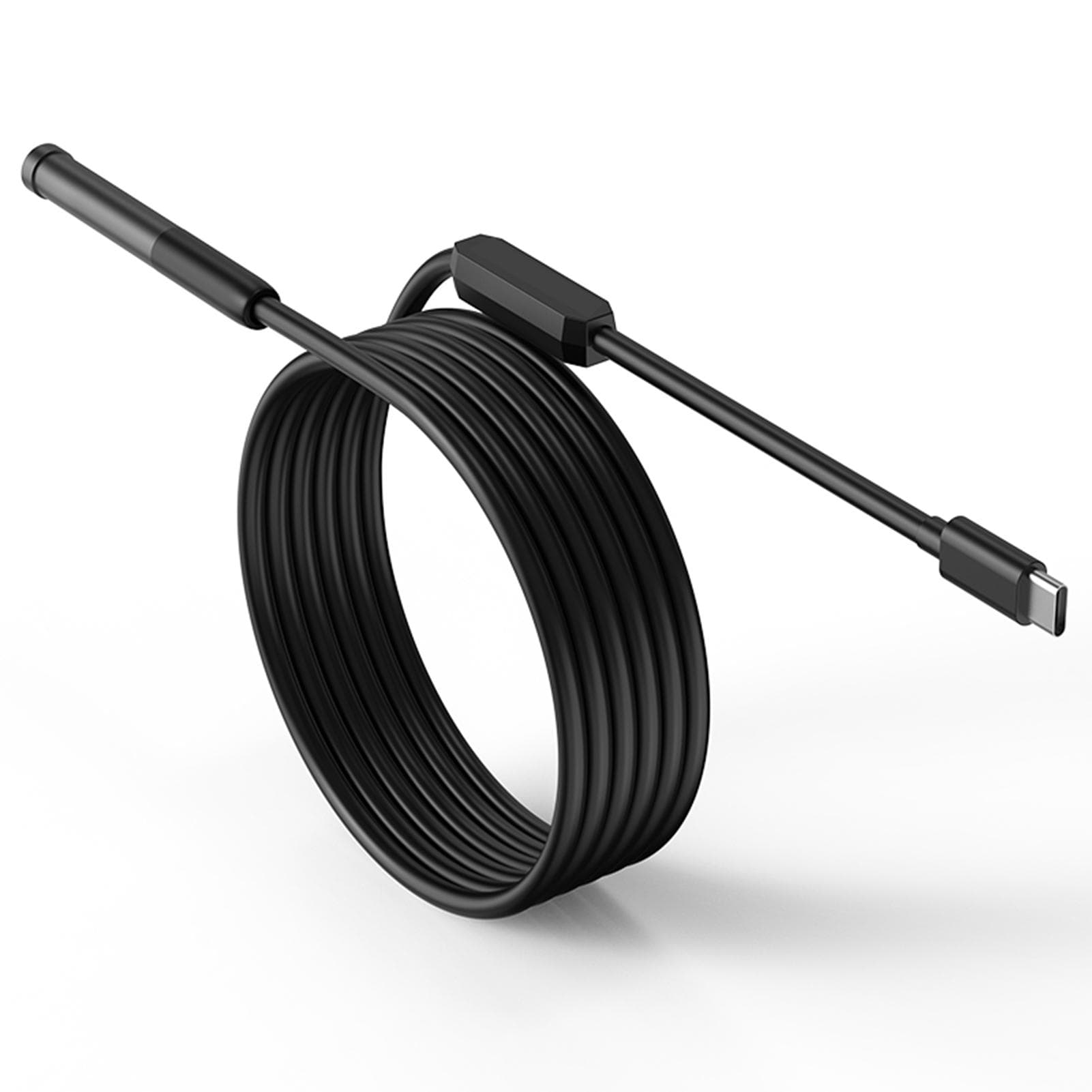 TypeC Endoscope Inspection Borescope Camera 7.9mm Builtin Adjustable LED Lights IP67 Waterproof Single Lens black