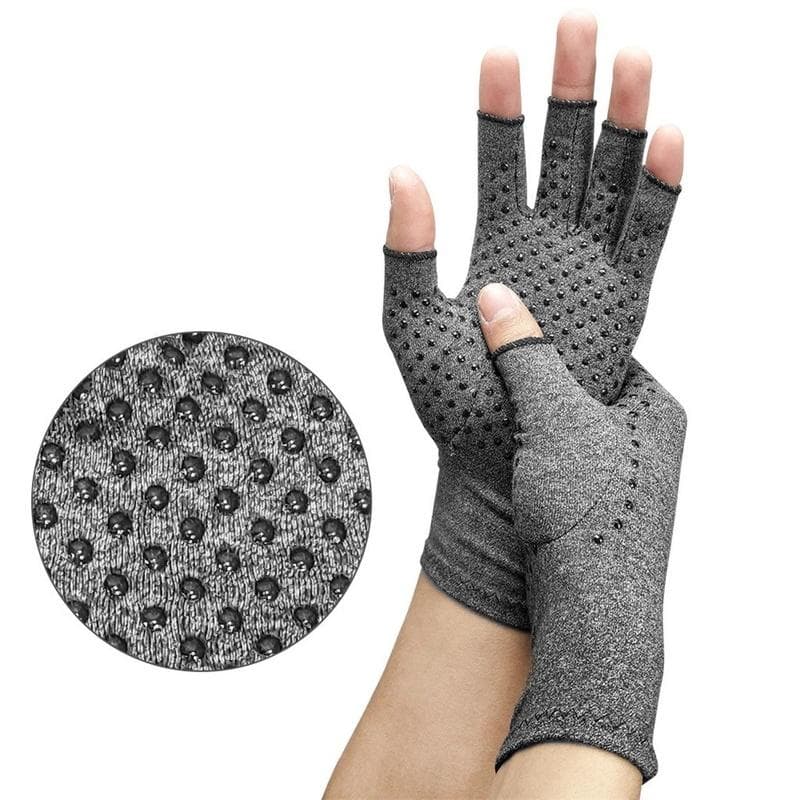 Arthritis Compression Gloves for Rheumatoid Osteoarthritis Raynaud's Pain Relief M grey