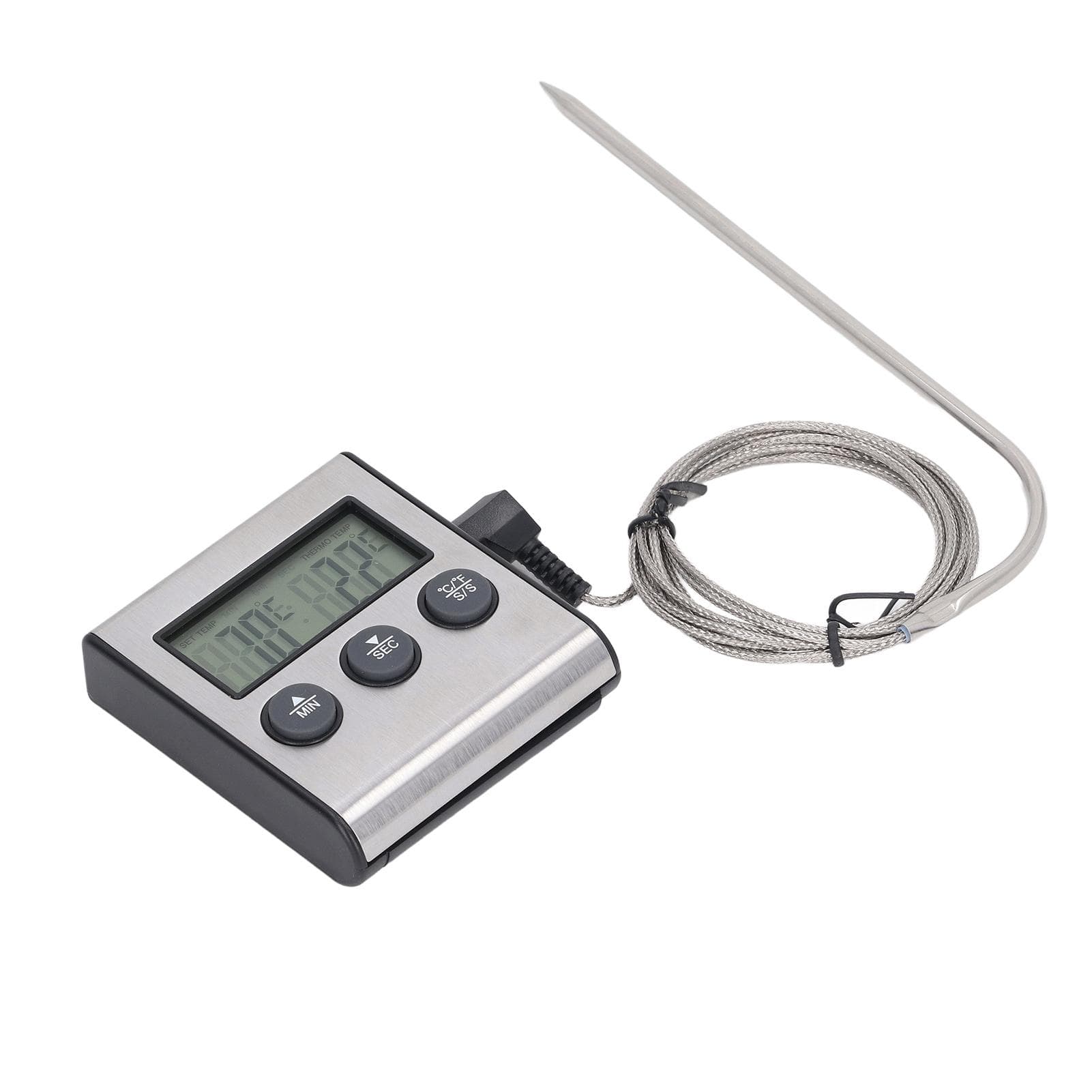 Meat Thermometer Electronic with Probe Digital Oven for Cooking Kitchen Grilling with Preset