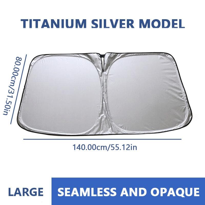 SEAMETAL Foldable Sun Visors Auto Front Window Sunscreen Parasol Car Windshield Sun Shade Covers Large