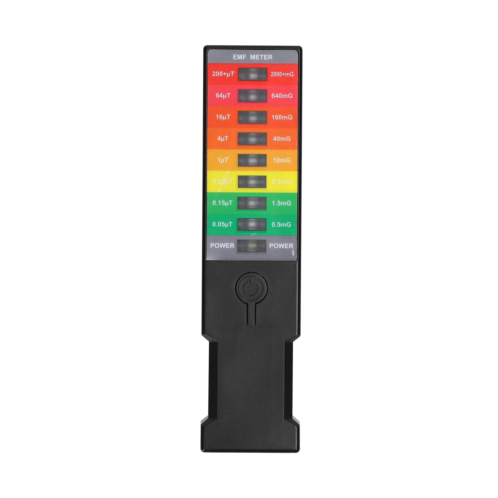 Portable Electromagnetic Field EMF Gauss Meter Handheld EMF Meter Magnetics Field Monitor Home black