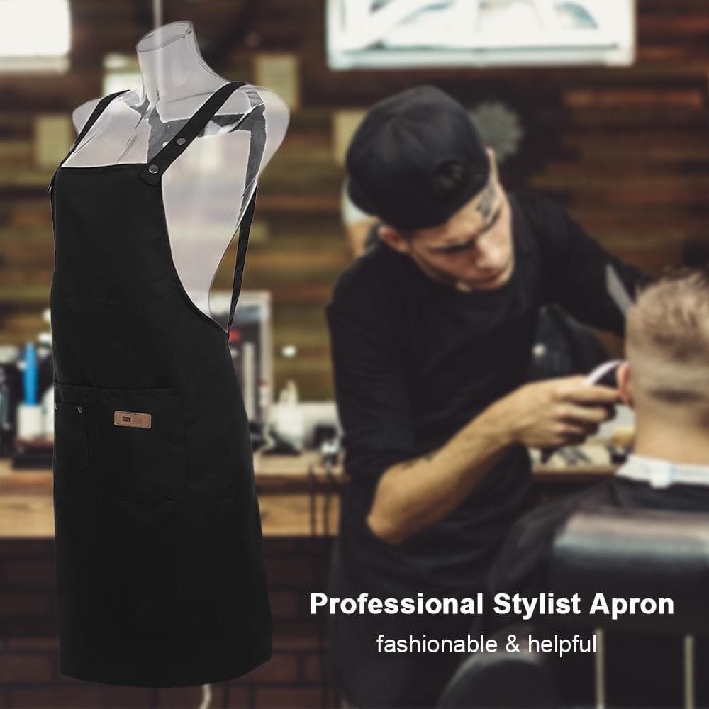 Pro Stylist Apron Waterproof Hairdressing Coloring Shampoo Haircuts Cloth Wrap Hair Salon Tool black