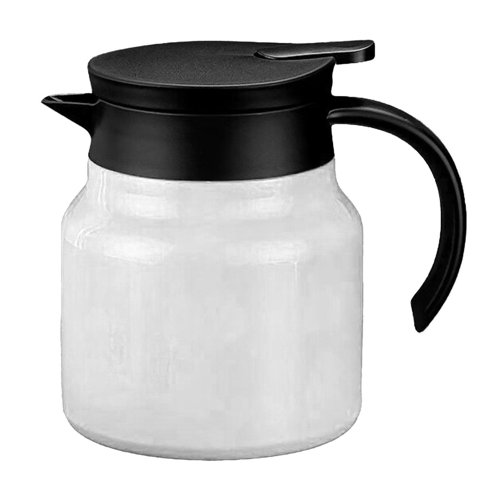 Insulated Teapot 1000ml Tea Water Separation Detachable Thermal Coffee Tea Pot for Home Black white