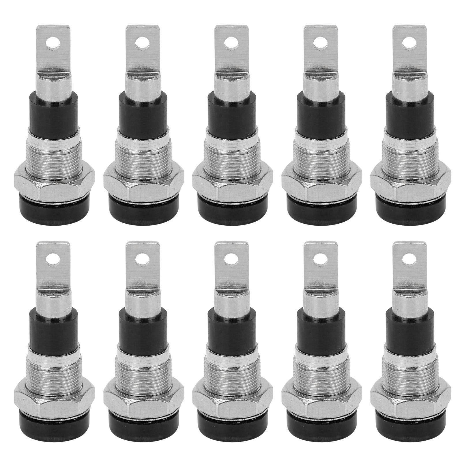 10Pcs Banana Socket 4mm Good Electrical Conductivity Stable Transmission Connector Terminals for black