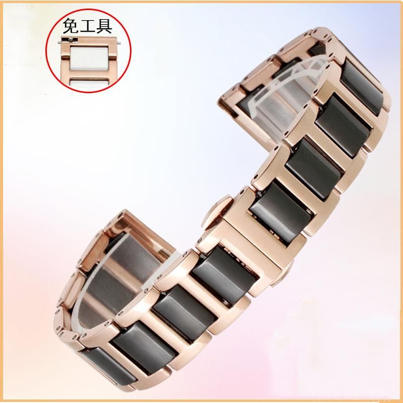 Ceramic Bracelet in stainless steel watchband 12 13 14 15 16 17 18 20 22mm watch strap women man fashion wristwatches band 22mm