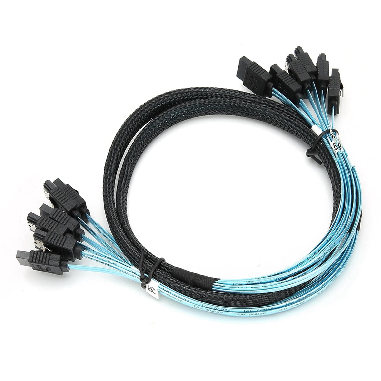 Converter Cable Mechanical SSD Solid State Drive to Motherboard 6 x SATA3.0 Black 1-MeterBlack black