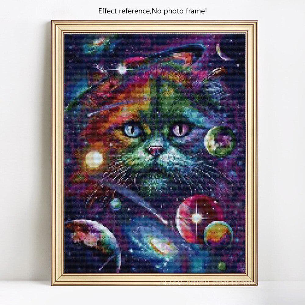 Diamond Painting Animal Rhinestone Mosaic Diamond Embroidery Cat Cross Stitch 20X30CM