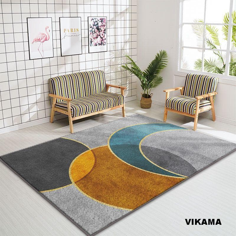 Imitation Cashmere Living Room Study Bedroom Full Bedside Rugs Easy Care Dirty Resistant Non-Slip Washable Cushion Mat 60X160CM