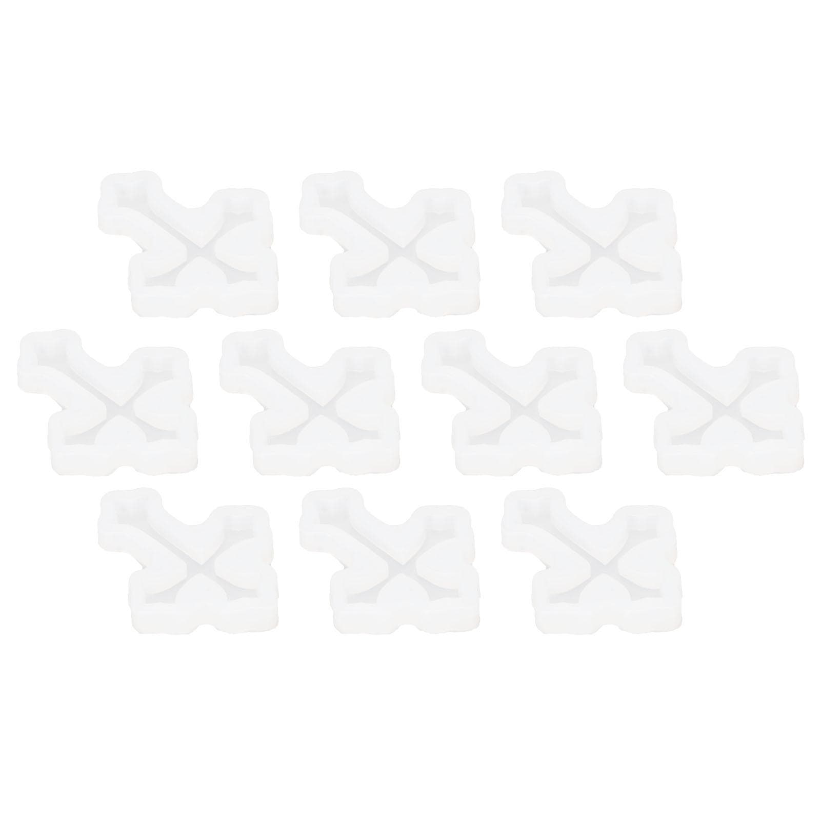 10PCS Cross Pendant Mold Silicone Retro DIY Crucifix Casting Mold for Cake Decor Jewelry