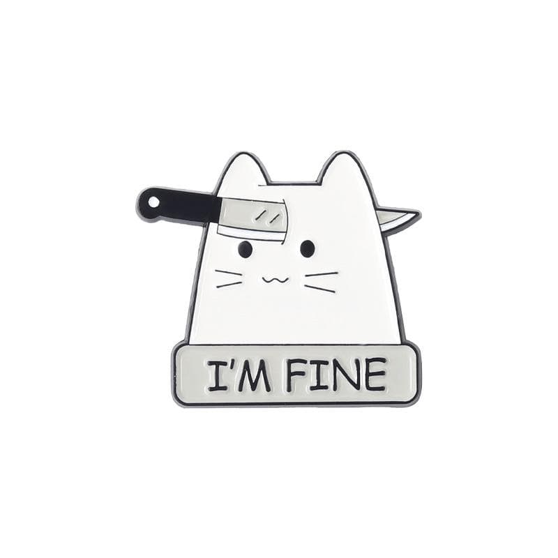 Creative Trendy Cartoon Cat Mouse Keyboard Headset Oil Drop Lapel Brooch Badge Pin Denim Bag Gift Men Women Fashion Jewelry