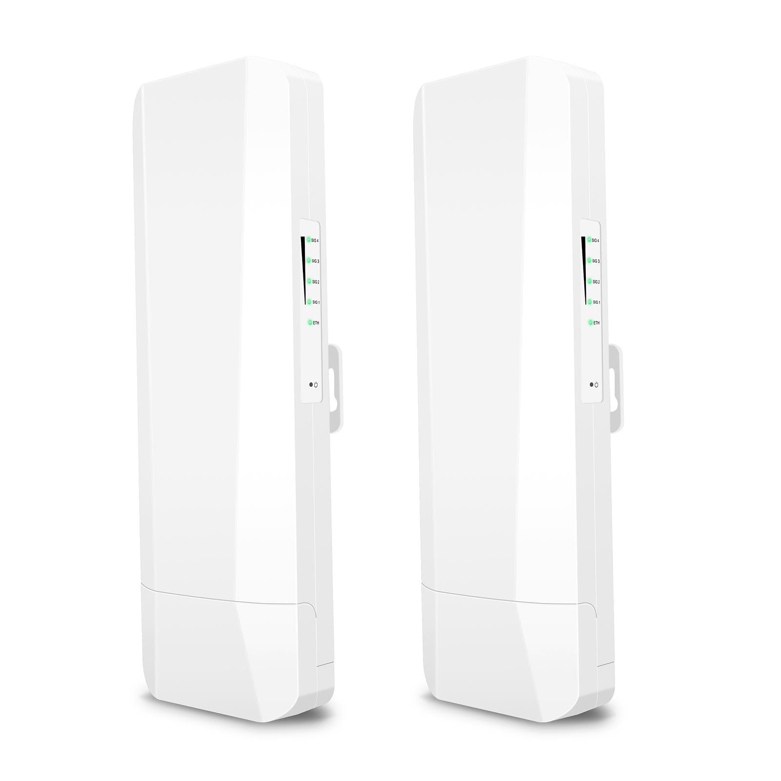 Wireless Bridge for Outdoor Surveillance and Security Cameras 5.8G No Wiring Elevator Wireless one pair EU PLUG white