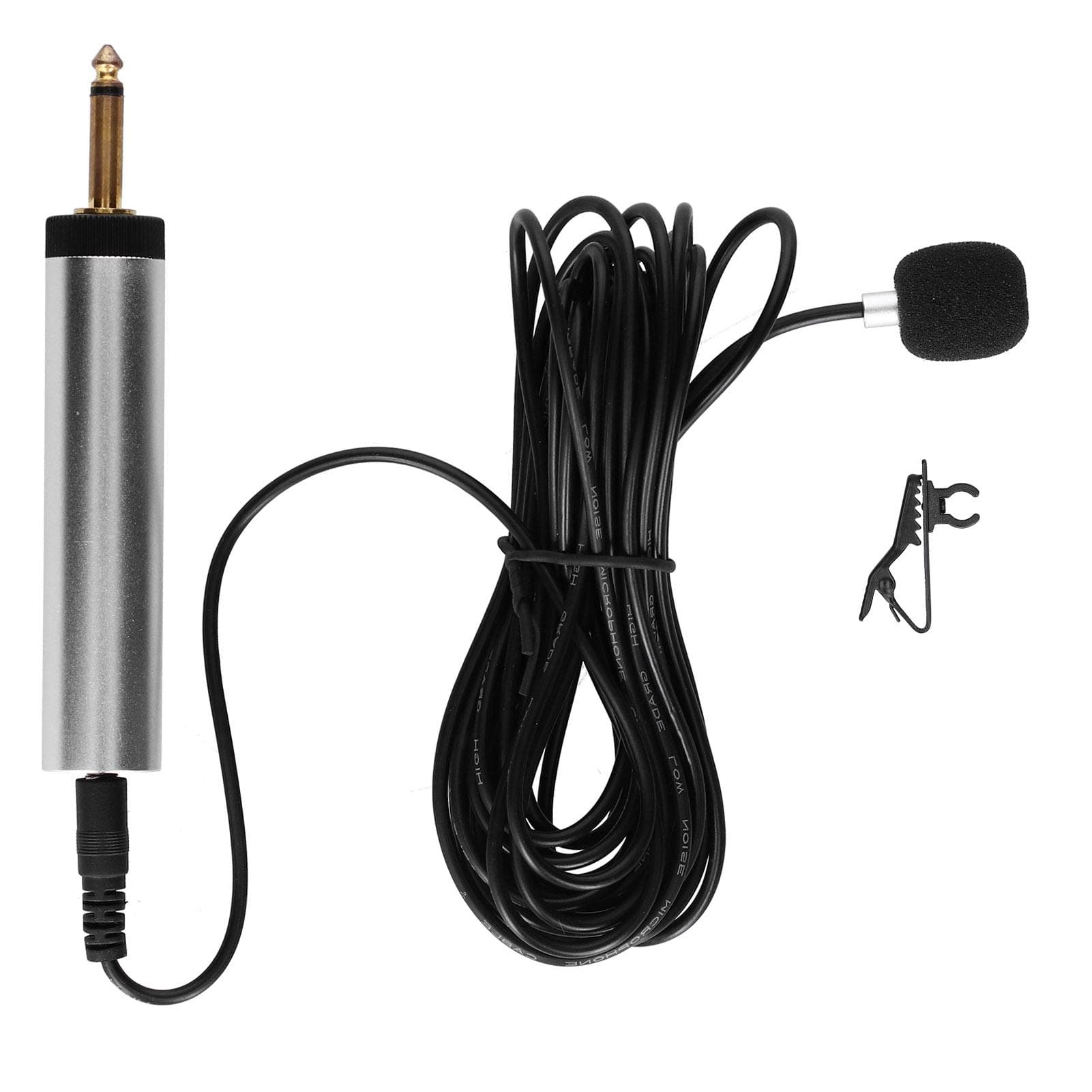 Professional Condenser Microphone Lavalier Lapel Mic Clipon Instrument Microphone for Guitar Sax