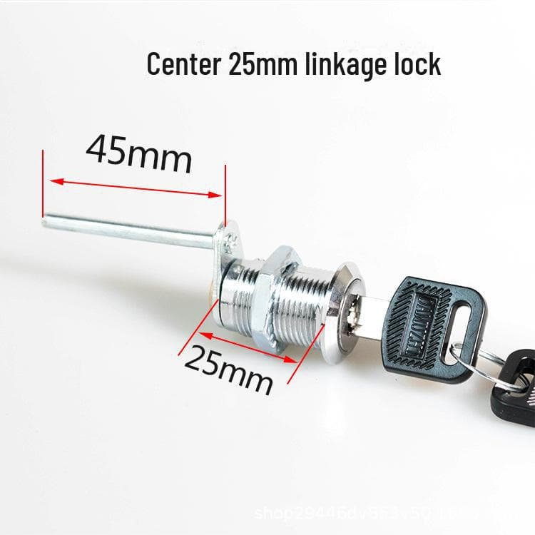 Three-Link Metal Cabinet Lock for File Drawer