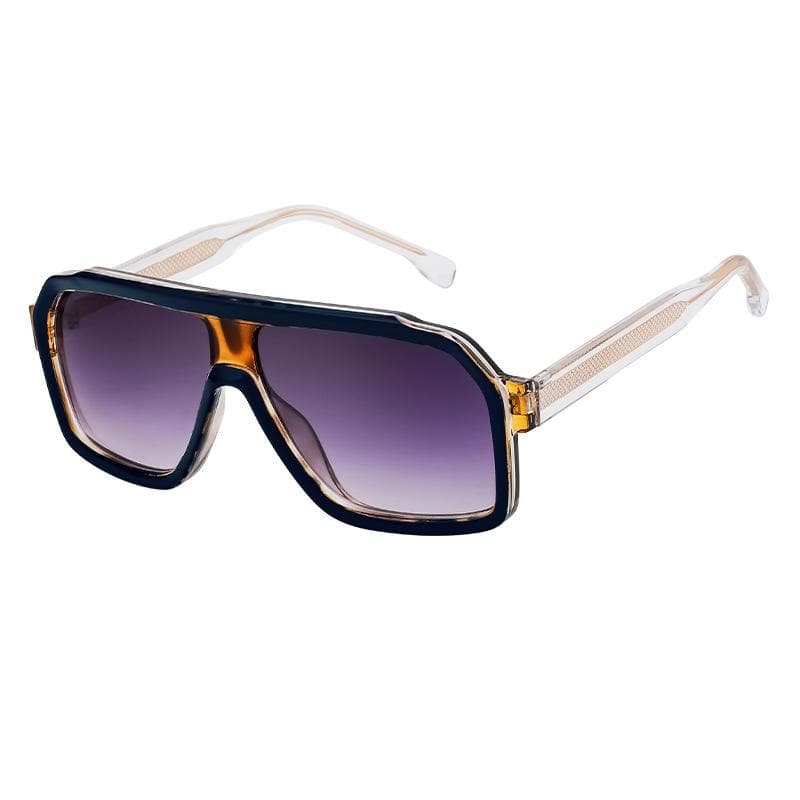 Oversized Square Sunglasses for Men Women Big Frame Luxury Brand UV400 Protection Windproof Eyewear