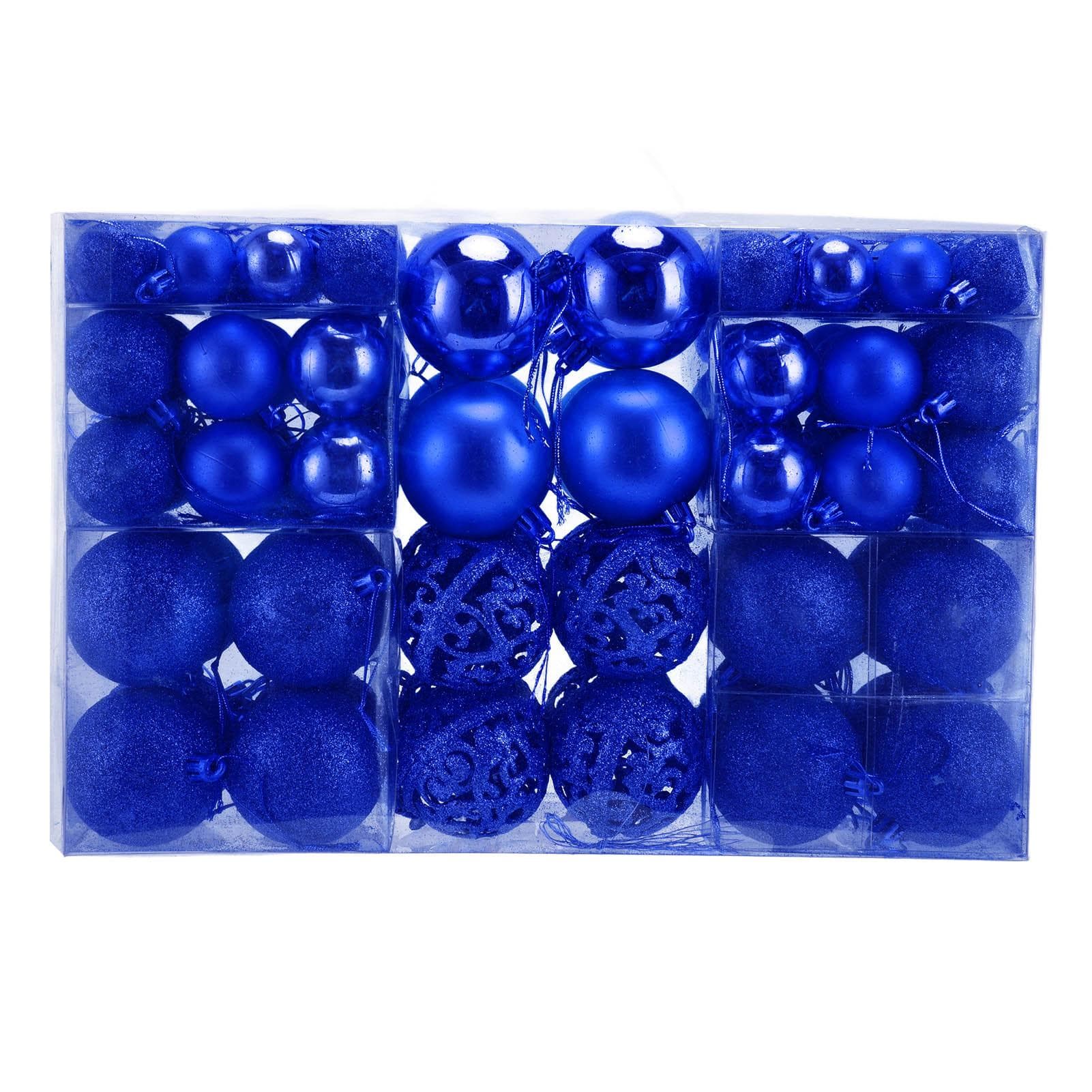 100pcs Christmas Ball Ornaments Shatterproof Hanging Balls for Christmas Tree Party DecorationGold