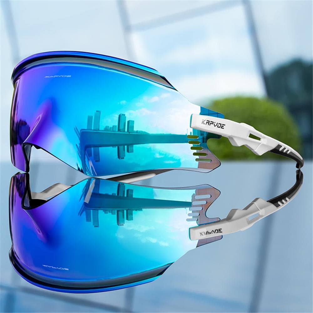 Kapvoe Cycling Sunglasses UV400 MTB Eyewear for Outdoor Sports Bike Goggles Men Women 1LENS