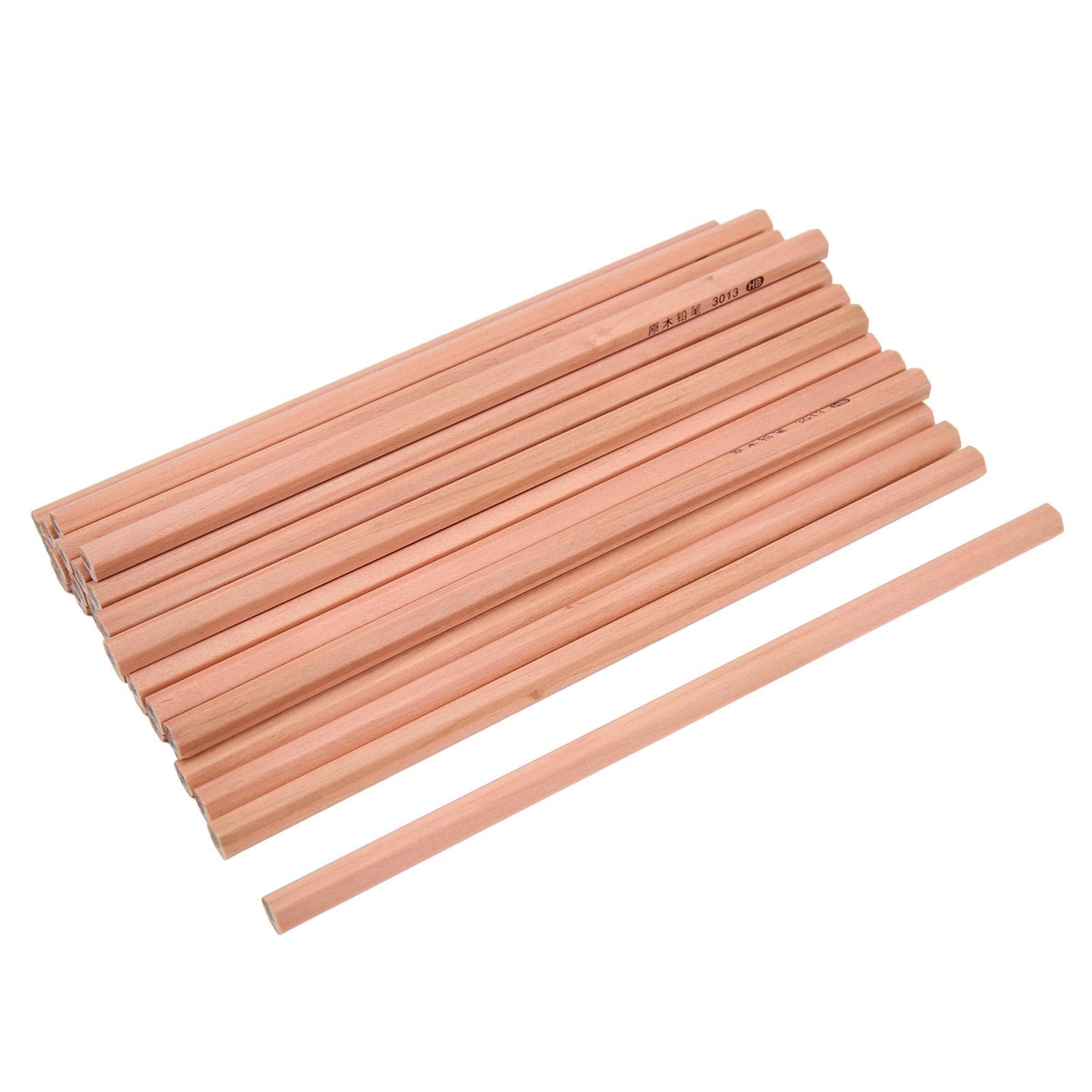 30pcs HB Pencil Hexagonal Rod Wood Carbon Portable Clear Handwriting Student Pencils for Writing