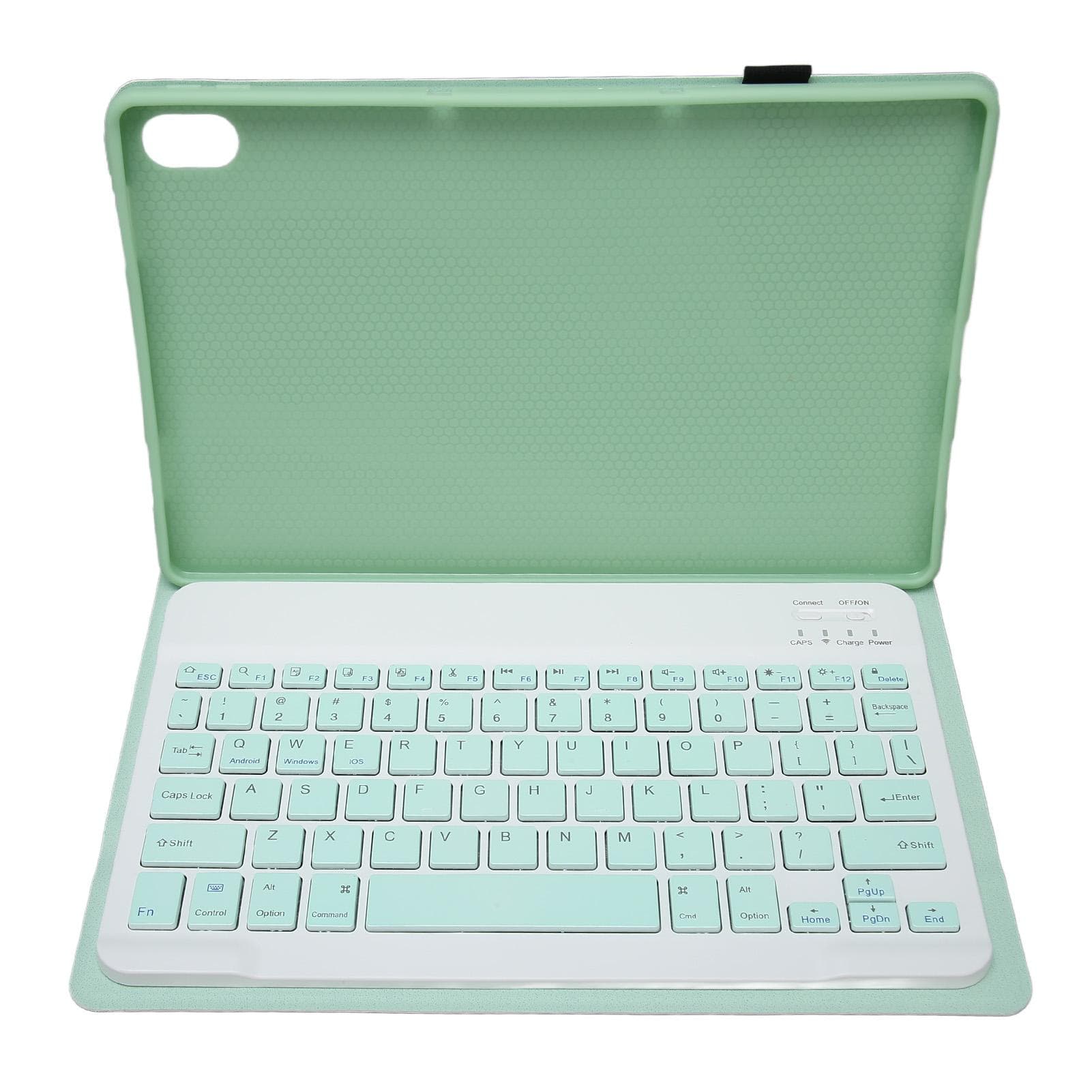 Tablet Keyboard Magnetic Protective Case BT Connection Slim Wireless Keyboard for Tab P11 Plus 2021 light green