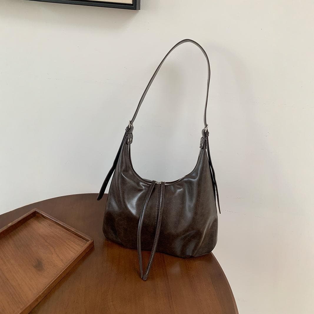Local Style Retro Underarm Bag Women Autumn-winter Lazy Fashion Korean Tote Bag Large Capacity Crossbody Bag