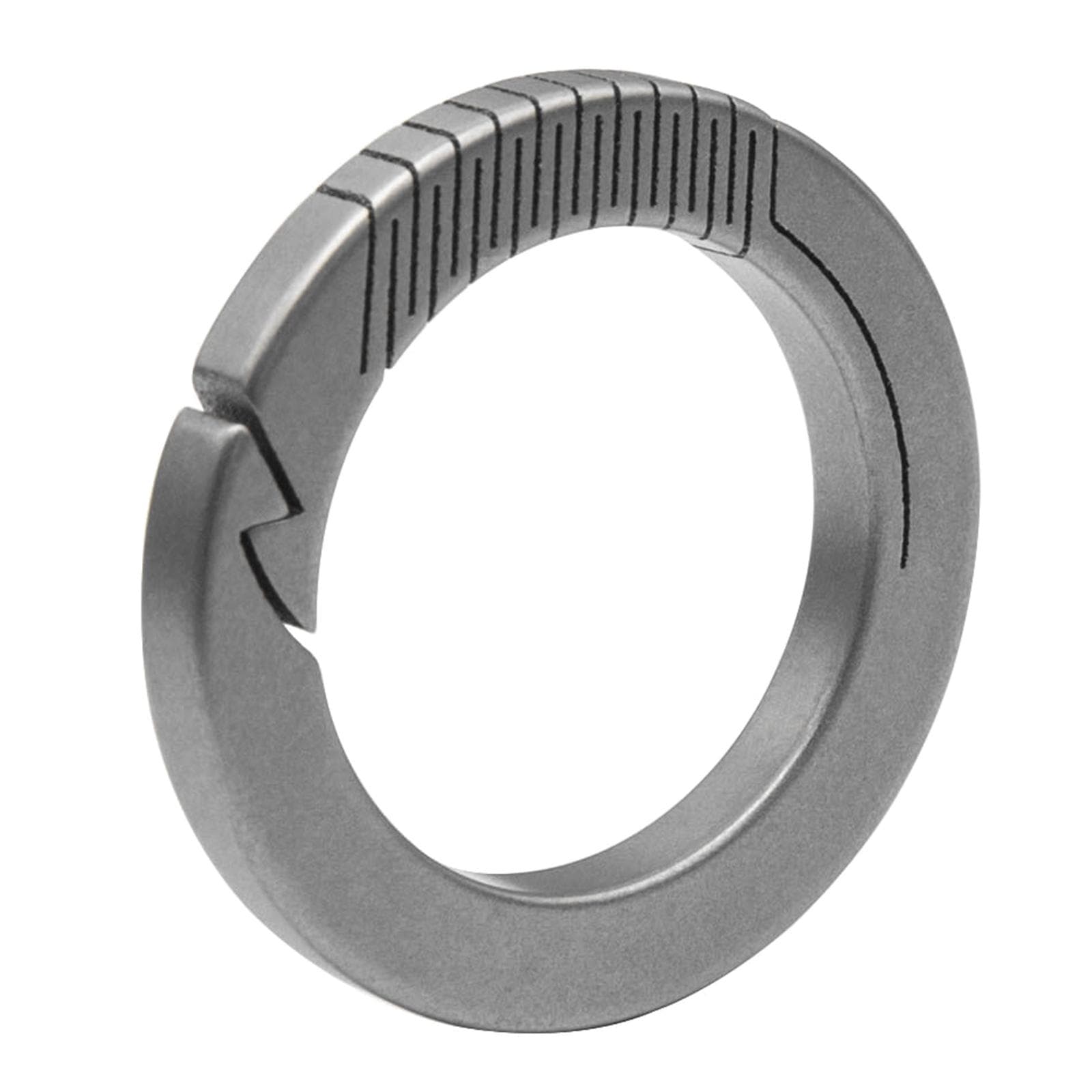 Titanium Ring Carabiner Keyring Anti-Lost Quick Release Key Rings Round Carabiner Clip Practical Tool for Women and Man