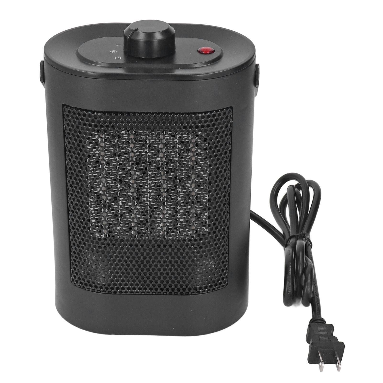 Heater Fan 1500W Adjustable Temperature Quick Heating Space Heater for Home