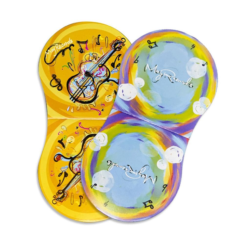 2pcs Record Cleaner Handler Mitt Black Vinyl Record Clip Disc Cleaning Protection Pad Lightweight 2pcs multicolour