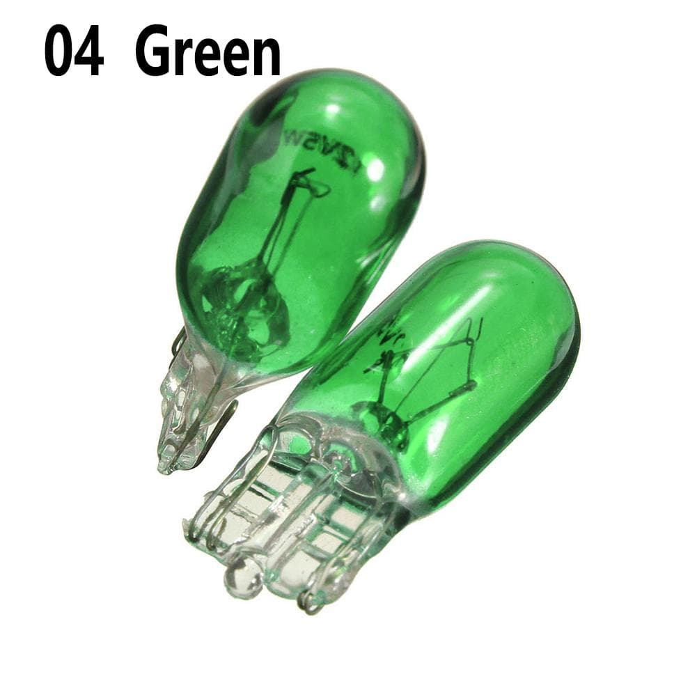 10Pcs T10 Wedge Halogen W5W 501 194 LED Interior Light Bulbs Car Auto Truck green