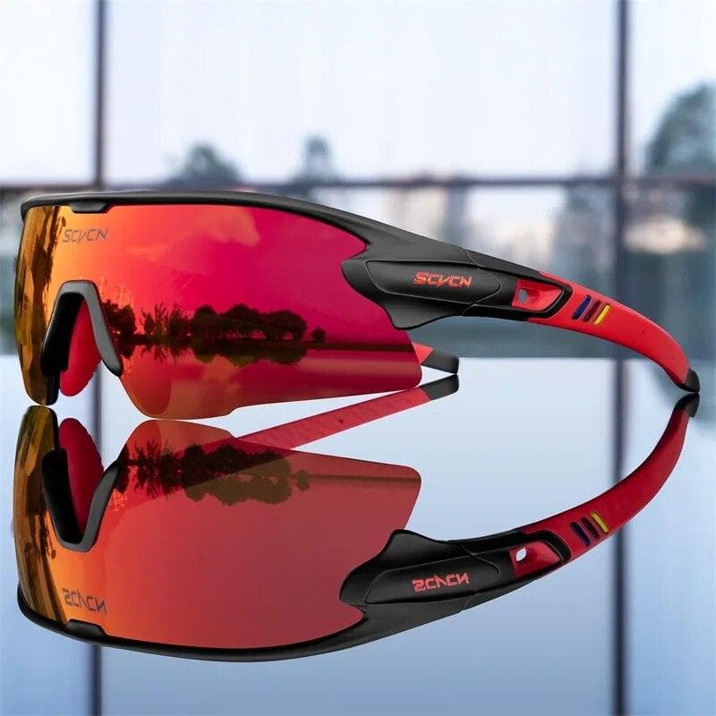 Mountain Bicycle Glasses Sport Men Sunglasses Cycling Goggles Outdoor MTB Road Running Sunglasses UV400 Protection Eyewear 3 lens