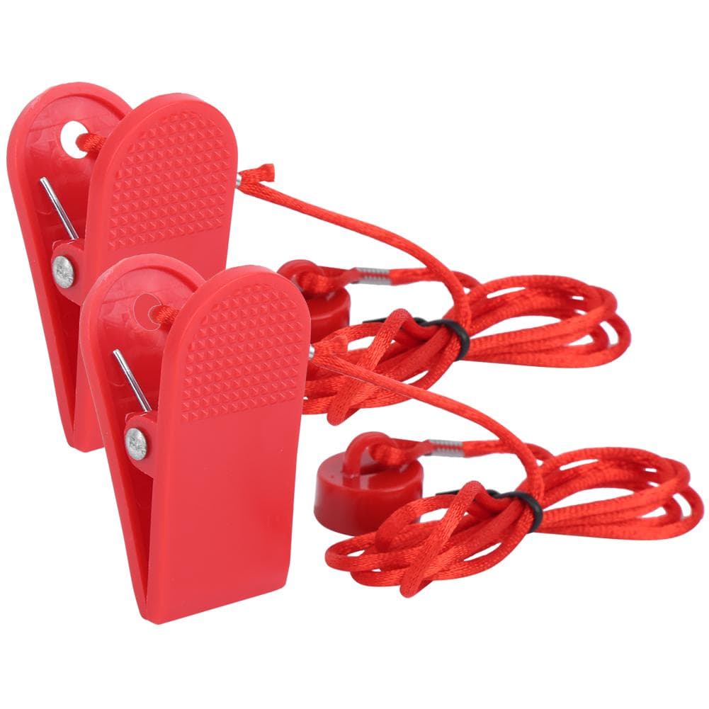 2Pcs Running Machine Safety Switch Lock Magnet Key Universal Accessory Round Magnet Case