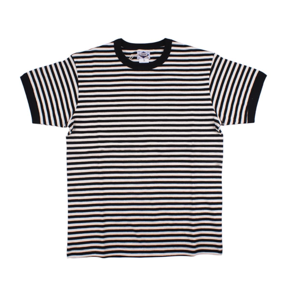 OKONKWO Summer Striped Men's Khaki & Navy Sailor T-Shirt Double Extra Large