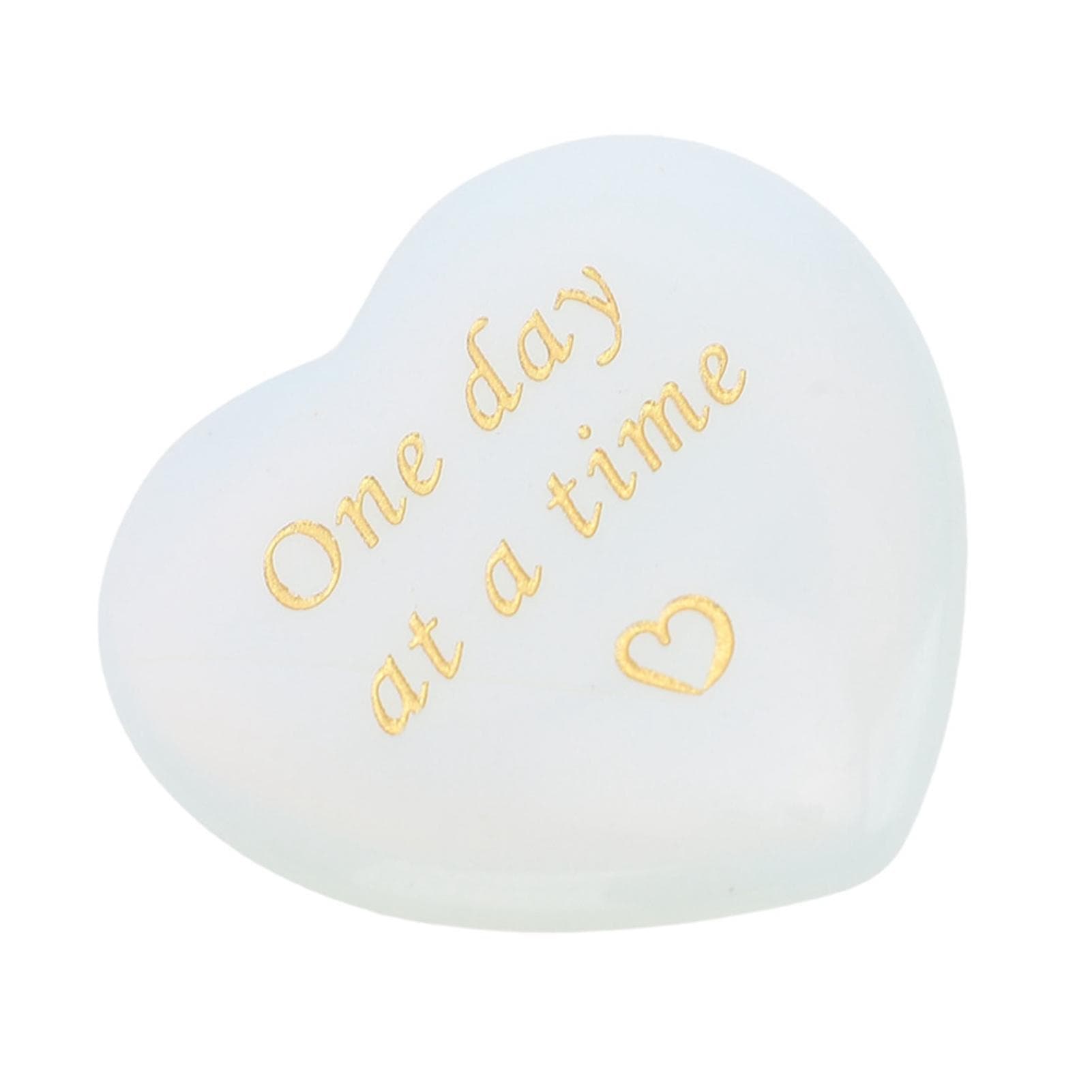 Heart Shape Crystal Stone Engraved Beautiful Heart Crystal Stone for Collection Gifting Decoration