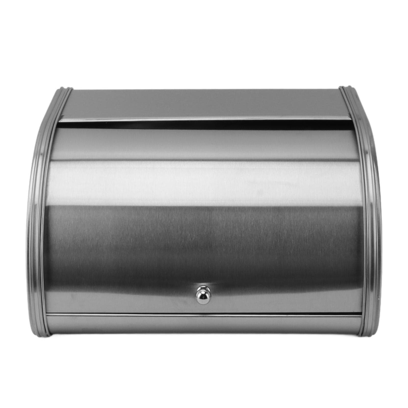 Bread Box American Style Small Flat Side Metal Bread Storage Bin for Bread Cake Doughnut Biscuit