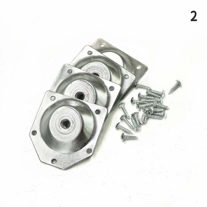 Angled Legs Fixing Plate Bracket Furniture Table Feet Set Screws Wood Connecting gold