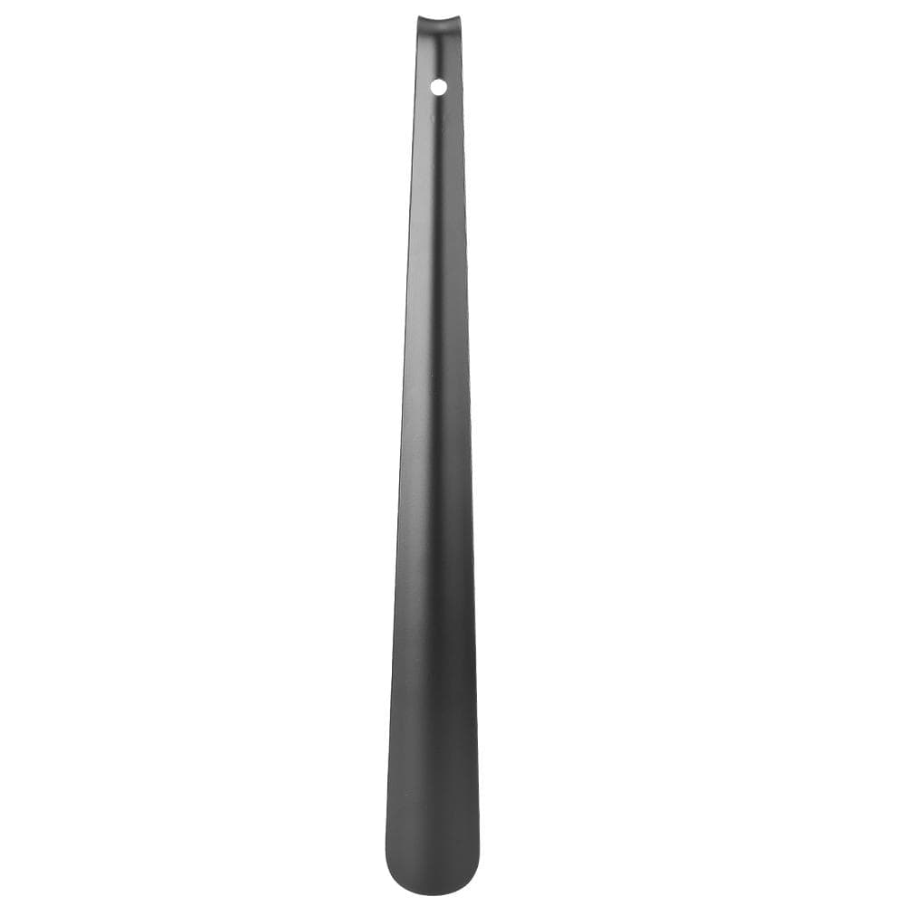 42cm Metal Stainless Steel Shoe Horn Long Handle Shoe Lifter Spoon BlackBlack