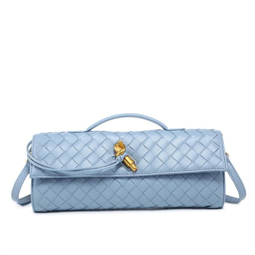 Women's Handwoven Woven Clutch Bag - Elegant Evening Handbag 31x4x14cm
